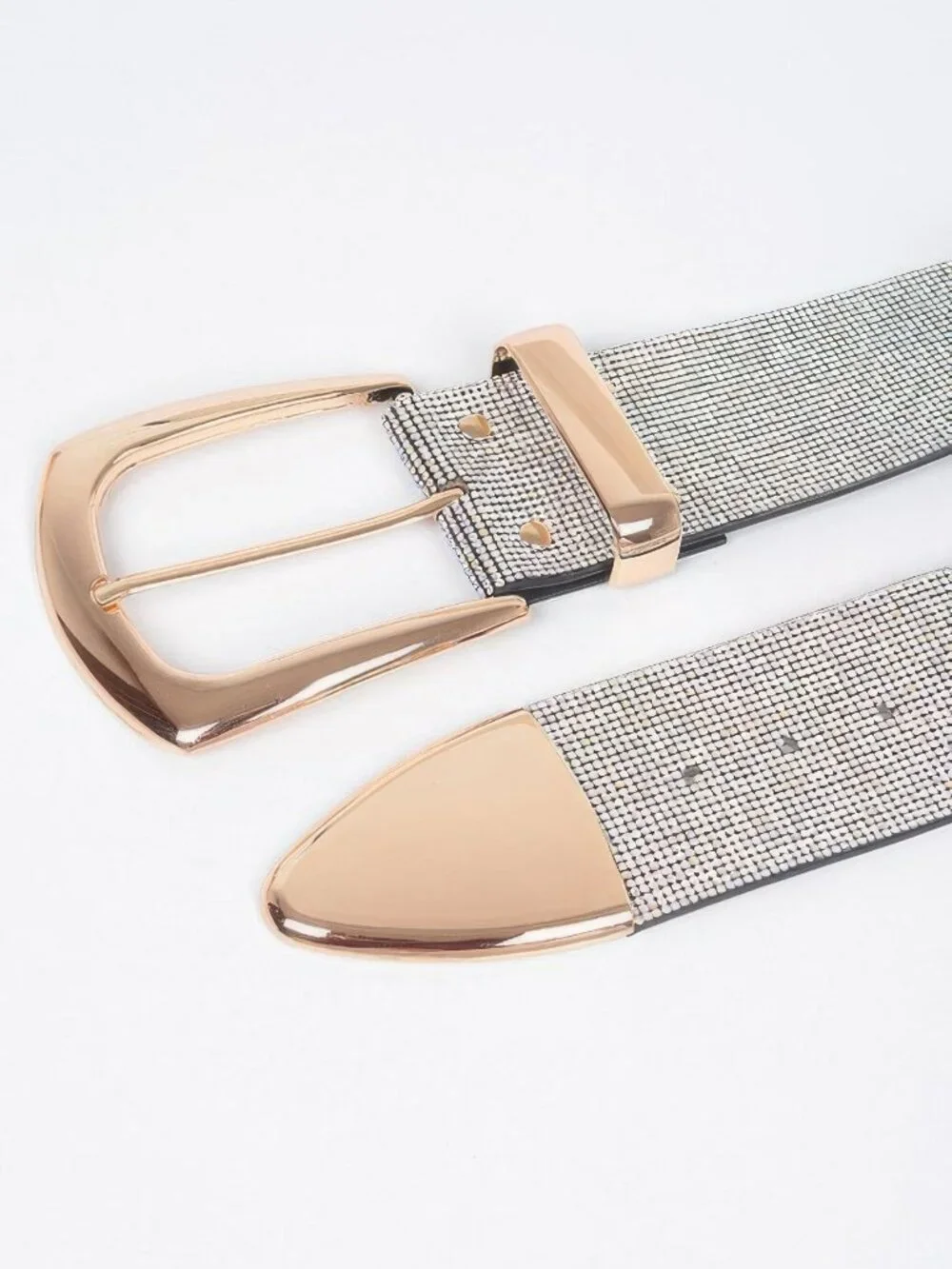 Multi Metal Rhinestone Belt